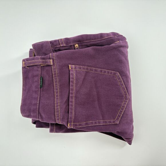 Pacsun Women 22 Purple Low Rise Straight Leg Jeans Button Fly Button - Picture 6 of 9